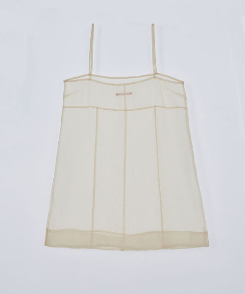 HAINT(ヘイント)の「SHINE LAYERED MINI DRESS_2COLORS_CREAM(ワンピース・レディース・その他・FREE)」の2枚目の写真