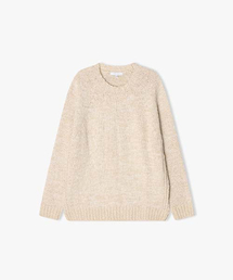 LIBERCLASSY（リバークラッシー）の「[24FW] LKW51423 アイボリー ボカシ ラグラン ラウンド ニット（ニット/セーター）」