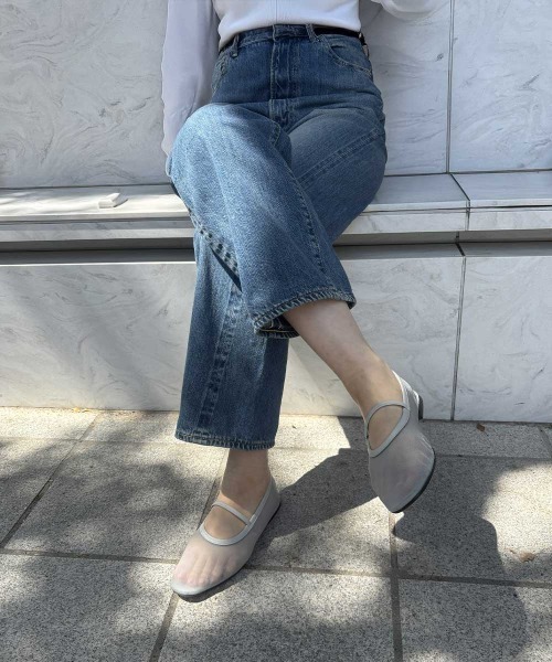 PELLICO SUNNY（ペリーコサニー）の「DOLIA メッシュ バレエシューズ 1.0cm LIGHT GREY（バレエシューズ・レディース・ライトグレー・35/36/37/38）」の4枚目の写真