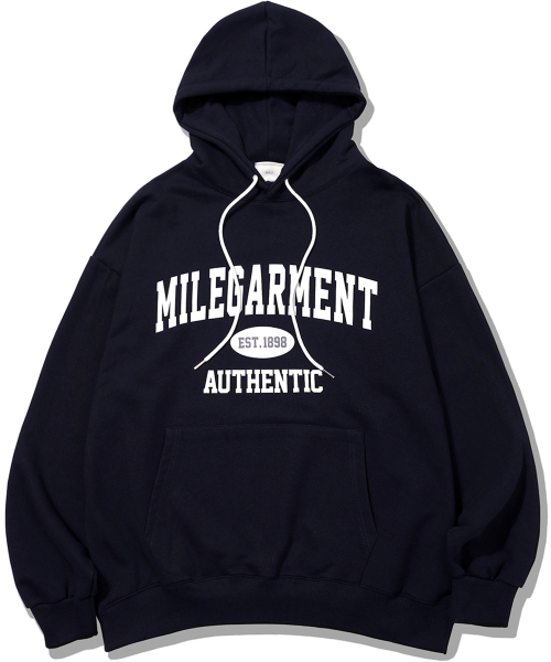 THE MILE（ザマイル）の「MILE GARMENTS SWEAT HOODIE [NAVY]（パーカー・メンズ・その他・S/M/L/XL）」の2枚目の写真