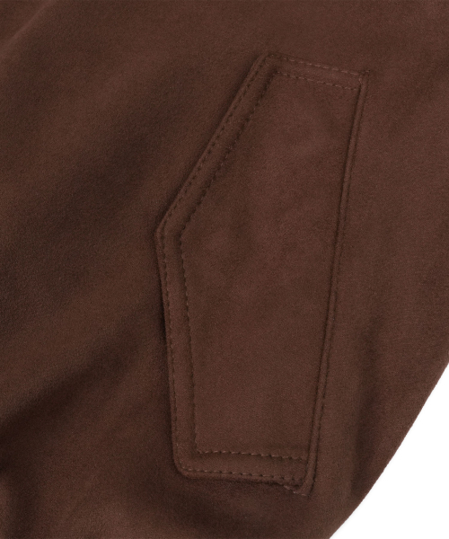 DOFFSEPT(ドフセプト)の「Vegan Leather Suede Crop Bomber in Mocha(ライダースジャケット・レディース・その他・FREE)」の5枚目の写真