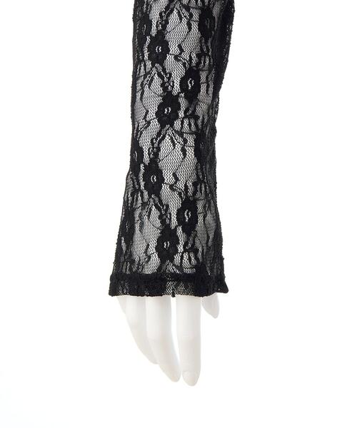 INGNI(イング)の「【WEB限定】ダブルジップレースパーカー(パーカー・レディース・ブラック/オフホワイト・M)」の7枚目の写真