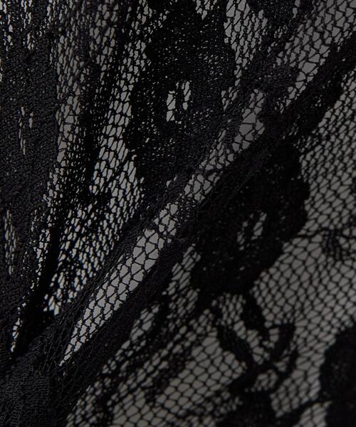 INGNI(イング)の「【WEB限定】ダブルジップレースパーカー(パーカー・レディース・ブラック/オフホワイト・M)」の9枚目の写真