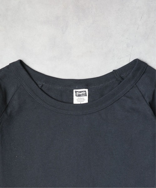 B.I.D.(ビーアイディー)の「《天竺 ラグラン袖リブロングスリーブTシャツ》(Tシャツ/カットソー・レディース・ホワイト/オレンジ系/ブラック/カーキ/ベージュ・MEDIUM/LARGE)」の6枚目の写真