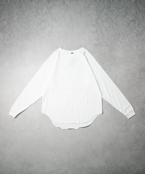 B.I.D.(ビーアイディー)の「《天竺 ラグラン袖リブロングスリーブTシャツ》(Tシャツ/カットソー・レディース・ホワイト/オレンジ系/ブラック/カーキ/ベージュ・MEDIUM/LARGE)」の10枚目の写真