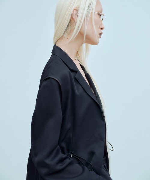 THINGS THAT MATTER(シングス ザット マター)の「ADJUSTABLE WAIST JACKET / アジャスタブル ウエスト ジャケット(テーラードジャケット・レディース・ネイビー/クリーム/ブラウン/ブラック・FREE)」の22枚目の写真