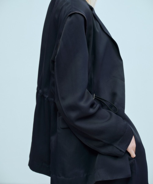 THINGS THAT MATTER(シングス ザット マター)の「ADJUSTABLE WAIST JACKET / アジャスタブル ウエスト ジャケット(テーラードジャケット・レディース・ネイビー/クリーム/ブラウン/ブラック・FREE)」の21枚目の写真