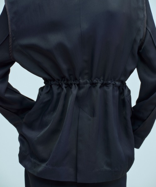 THINGS THAT MATTER(シングス ザット マター)の「ADJUSTABLE WAIST JACKET / アジャスタブル ウエスト ジャケット(テーラードジャケット・レディース・ネイビー/クリーム/ブラウン/ブラック・FREE)」の22枚目の写真