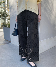 SLOBE IENA | コットンレースイージーパンツ(その他パンツ)