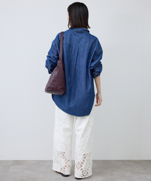 SLOBE IENA（スローブイエナ）の「コットンレースイージーパンツ（その他パンツ・レディース・ブラック/ホワイト・36/38）」の13枚目の写真