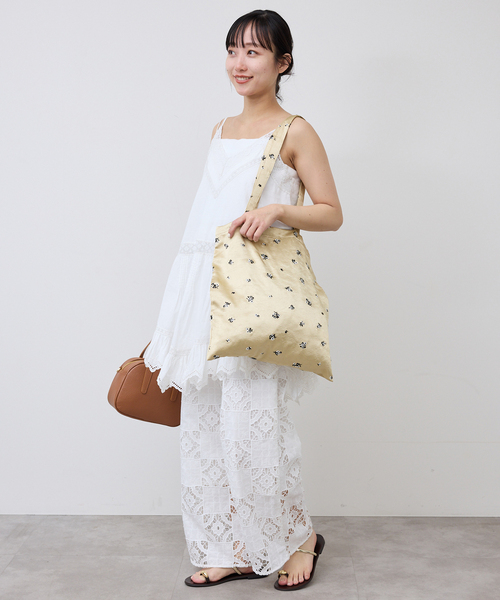 SLOBE IENA（スローブイエナ）の「コットンレースイージーパンツ（その他パンツ・レディース・ブラック/ホワイト・36/38）」の22枚目の写真