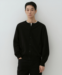 MUSINSA STANDARD（ムシンサスタンダード）の「ウォッシャブルスーピマコットンラウンドネックカーディガン[ブラック]（カーディガン/ボレロ）」