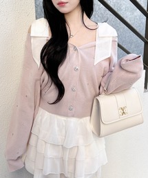 INGNI | 肩リボン装飾付ニットカーディガン(カーディガン/ボレロ)