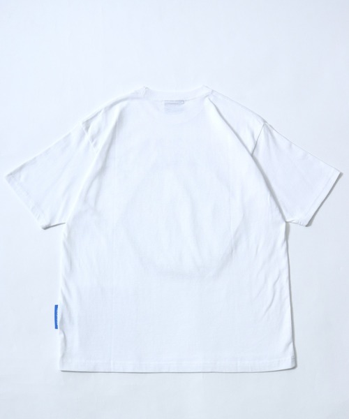 Salong hameu(サロン ハミュー)の「ユニバース キャットTシャツ/宇宙 猫 フォトプリント/韓国ストリート/Y2K/アニマルグラフィック/ビッグシルエット(Tシャツ/カットソー・メンズ・ホワイト/ブラック/ネイビー/ピンク・S/M/L)」の6枚目の写真