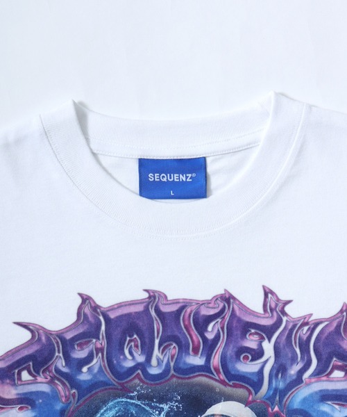 Salong hameu(サロン ハミュー)の「ユニバース キャットTシャツ/宇宙 猫 フォトプリント/韓国ストリート/Y2K/アニマルグラフィック/ビッグシルエット(Tシャツ/カットソー・メンズ・ホワイト/ブラック/ネイビー/ピンク・S/M/L)」の9枚目の写真