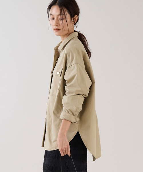 marmors(マルモア)の「【marmors】ルーズシャツ(シャツ/ブラウス・レディース・サックスブルー/ライトベージュ/カーキ/ネイビー・36)」の6枚目の写真