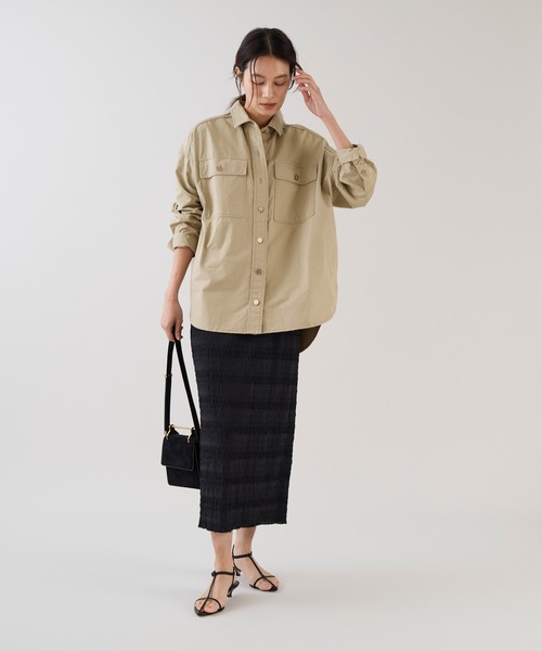 marmors(マルモア)の「【marmors】ルーズシャツ(シャツ/ブラウス・レディース・サックスブルー/ライトベージュ/カーキ/ネイビー・36)」の8枚目の写真