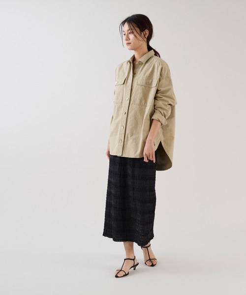 marmors(マルモア)の「【marmors】ルーズシャツ(シャツ/ブラウス・レディース・サックスブルー/ライトベージュ/カーキ/ネイビー・36)」の9枚目の写真