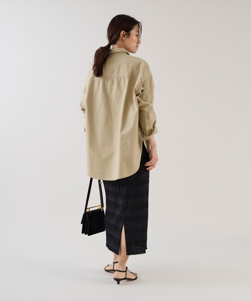 marmors(マルモア)の「【marmors】ルーズシャツ(シャツ/ブラウス・レディース・サックスブルー/ライトベージュ/カーキ/ネイビー・36)」の11枚目の写真