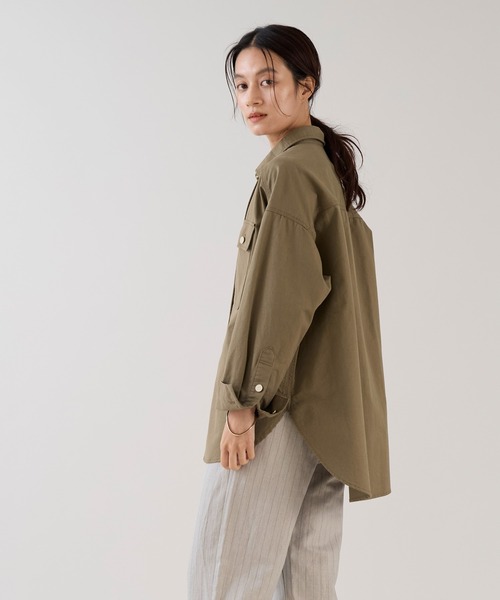 marmors(マルモア)の「【marmors】ルーズシャツ(シャツ/ブラウス・レディース・サックスブルー/ライトベージュ/カーキ/ネイビー・36)」の13枚目の写真