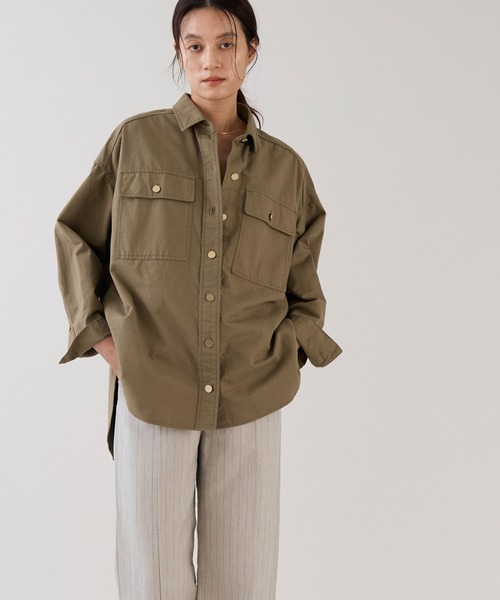 marmors(マルモア)の「【marmors】ルーズシャツ(シャツ/ブラウス・レディース・サックスブルー/ライトベージュ/カーキ/ネイビー・36)」の15枚目の写真