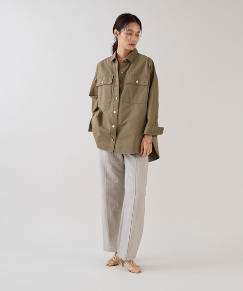 marmors(マルモア)の「【marmors】ルーズシャツ(シャツ/ブラウス・レディース・サックスブルー/ライトベージュ/カーキ/ネイビー・36)」の16枚目の写真