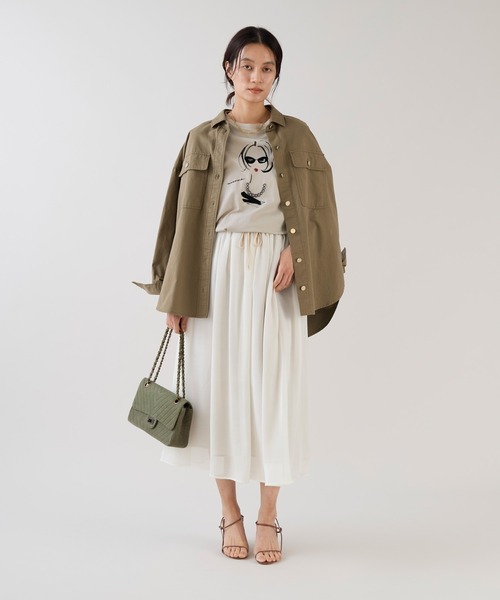 marmors(マルモア)の「【marmors】ルーズシャツ(シャツ/ブラウス・レディース・サックスブルー/ライトベージュ/カーキ/ネイビー・36)」の21枚目の写真