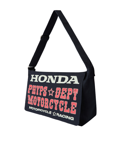 PHYPS MOTORCYCLE（フィップスモーターサイクル）の「Honda Typography Duffel Canvas bag_Navy（メッセンジャーバッグ・レディース・その他・FREE）」の2枚目の写真