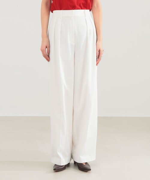 Demi-Luxe BEAMS（デミルクス ビームス）の「AK+1 / インタック セミワイド パンツ（その他パンツ・レディース・ベージュ/ホワイト・36/38）」の5枚目の写真