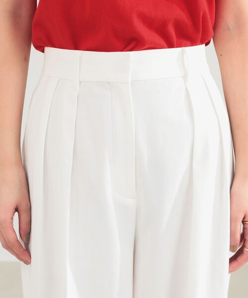 Demi-Luxe BEAMS（デミルクス ビームス）の「AK+1 / インタック セミワイド パンツ（その他パンツ・レディース・ベージュ/ホワイト・36/38）」の8枚目の写真