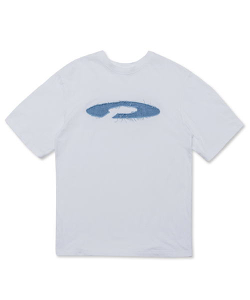FDR(エフディーアール)の「Disk Logo Applique Short Sleeve White(Tシャツ/カットソー・メンズ・ホワイト/ライトホワイト・SMALL/MEDIUM/LARGE)」の1枚目の写真