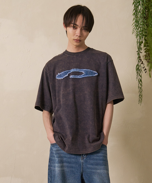 FDR(エフディーアール)の「Disk Logo Applique Short Sleeve White(Tシャツ/カットソー・メンズ・ホワイト/ライトホワイト・SMALL/MEDIUM/LARGE)」の7枚目の写真