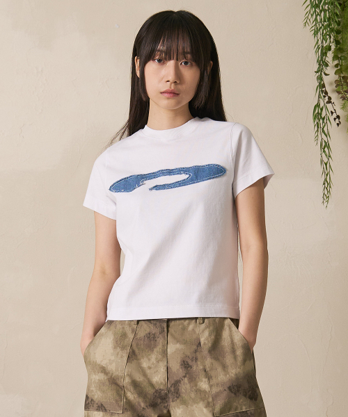 FDR(エフディーアール)の「Disk Logo Applique Short Sleeve White(Tシャツ/カットソー・メンズ・ホワイト/ライトホワイト・SMALL/MEDIUM/LARGE)」の9枚目の写真