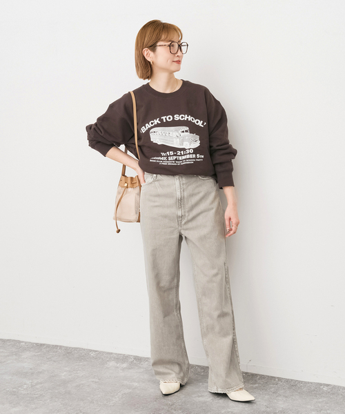 Spick & Span(スピックアンドスパン)の「《別注カラーあり》upper hights/アッパーハイツ THE OLIVIA*(デニムパンツ・レディース・ベージュ/ネイビー・22/23/24)」の3枚目の写真
