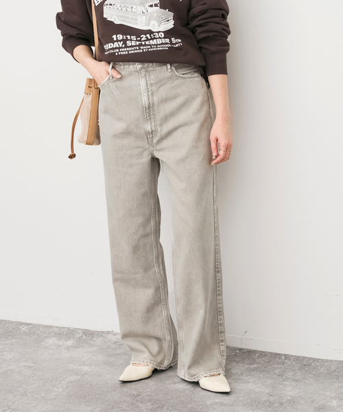 Spick & Span(スピックアンドスパン)の「《別注カラーあり》upper hights/アッパーハイツ THE OLIVIA*(デニムパンツ・レディース・ベージュ/ネイビー・22/23/24)」の5枚目の写真