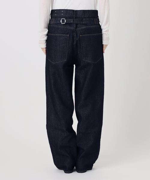 Spick & Span(スピックアンドスパン)の「《別注カラーあり》upper hights/アッパーハイツ THE OLIVIA*(デニムパンツ・レディース・ベージュ/ネイビー・22/23/24)」の22枚目の写真