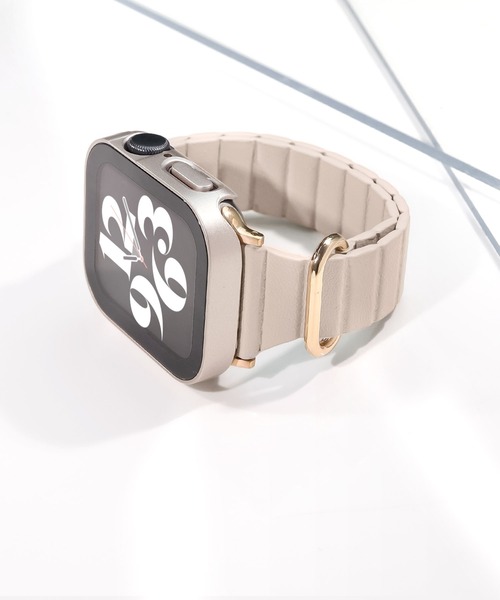 Urban Coral（アーバンコーラル）の「Apple Watch Band / アップルウォッチ くすみカラー スリム マグネット バンド / Urban Coral（デジタル腕時計・レディース・ブラウン系その他/オレンジ/ブラウン/ブラック/ベージュ/ピンク系その他/ゴールド系その他/ワインレッド・40mm/44mm）」の4枚目の写真
