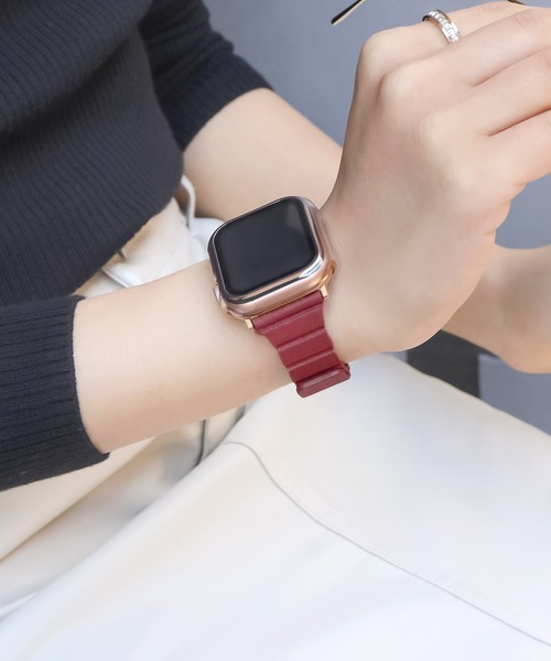 Urban Coral（アーバンコーラル）の「Apple Watch Band / アップルウォッチ くすみカラー スリム マグネット バンド / Urban Coral（デジタル腕時計・レディース・ブラウン系その他/オレンジ/ブラウン/ブラック/ベージュ/ピンク系その他/ゴールド系その他/ワインレッド・40mm/44mm）」の6枚目の写真