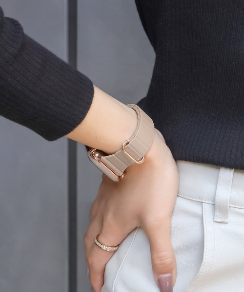 Urban Coral（アーバンコーラル）の「Apple Watch Band / アップルウォッチ くすみカラー スリム マグネット バンド / Urban Coral（デジタル腕時計・レディース・ブラウン系その他/オレンジ/ブラウン/ブラック/ベージュ/ピンク系その他/ゴールド系その他/ワインレッド・40mm/44mm）」の12枚目の写真