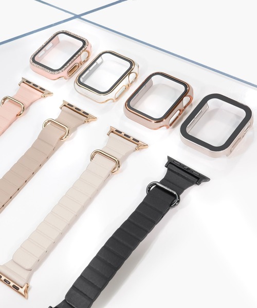 Urban Coral（アーバンコーラル）の「Apple Watch Band / アップルウォッチ くすみカラー スリム マグネット バンド / Urban Coral（デジタル腕時計・レディース・ブラウン系その他/オレンジ/ブラウン/ブラック/ベージュ/ピンク系その他/ゴールド系その他/ワインレッド・40mm/44mm）」の9枚目の写真