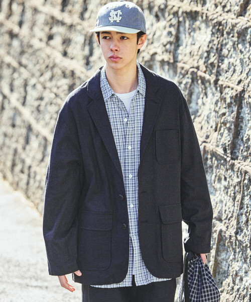 NAUTICA(ノーティカ)の「NAUTICA/ノーティカ リネン混 テーラードジャケット(テーラードジャケット・メンズ・ブラック/ネイビー・X-LARGE/MEDIUM/LARGE)」の2枚目の写真