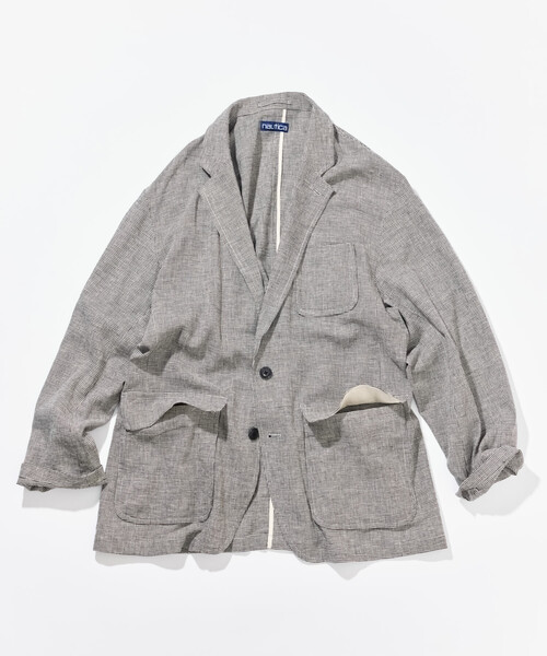 セール】NAUTICA/ノーティカ リネン混 テーラードジャケット