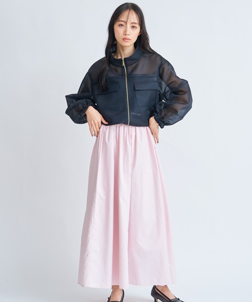 NOELA（ノエラ）の「シアーダンボールブルゾン（ブルゾン・レディース・ブラック/ベージュ・S/M）」の22枚目の写真