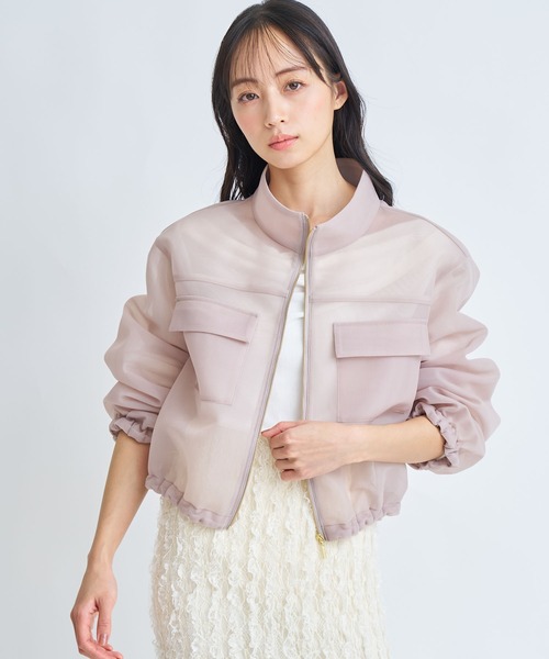 NOELA（ノエラ）の「シアーダンボールブルゾン（ブルゾン・レディース・ブラック/ベージュ・S/M）」の20枚目の写真