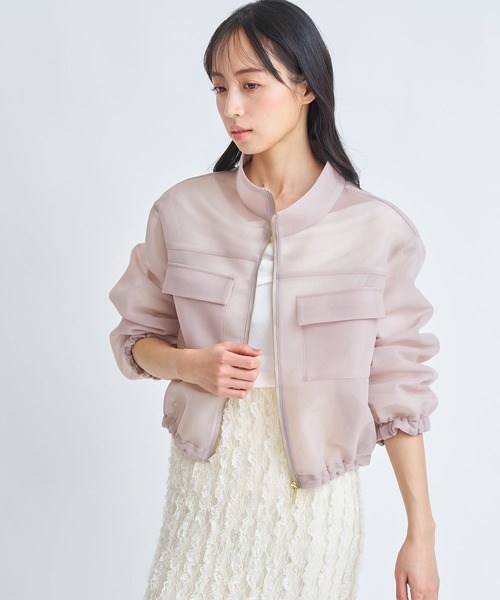 NOELA（ノエラ）の「シアーダンボールブルゾン（ブルゾン・レディース・ブラック/ベージュ・S/M）」の18枚目の写真