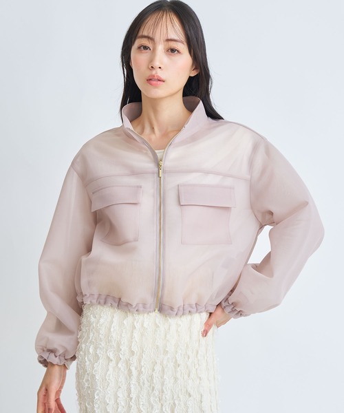 NOELA（ノエラ）の「シアーダンボールブルゾン（ブルゾン・レディース・ブラック/ベージュ・S/M）」の15枚目の写真