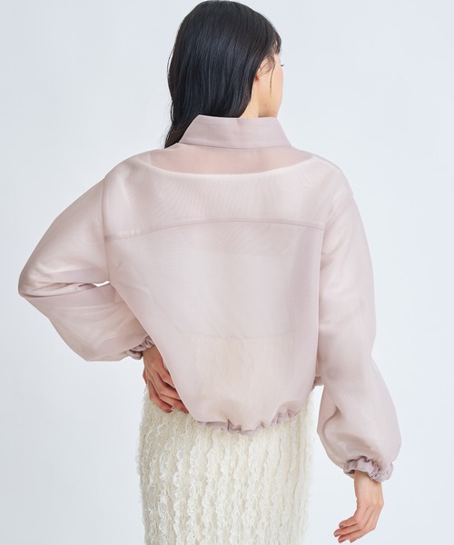 NOELA（ノエラ）の「シアーダンボールブルゾン（ブルゾン・レディース・ブラック/ベージュ・S/M）」の14枚目の写真