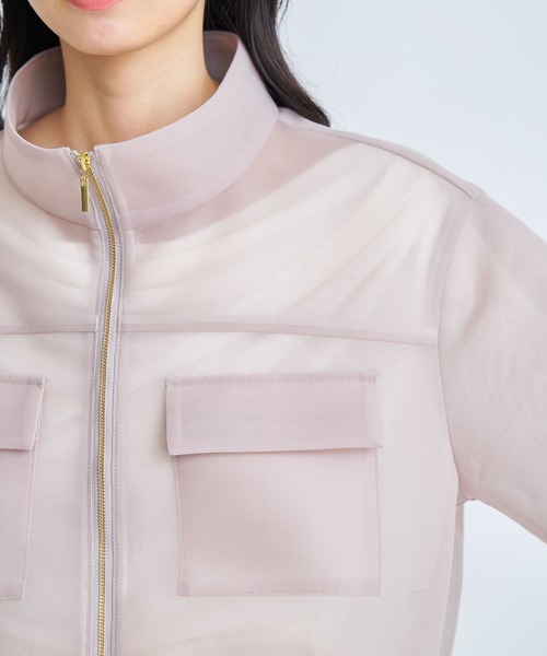 NOELA（ノエラ）の「シアーダンボールブルゾン（ブルゾン・レディース・ブラック/ベージュ・S/M）」の13枚目の写真