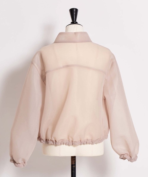 NOELA（ノエラ）の「シアーダンボールブルゾン（ブルゾン・レディース・ブラック/ベージュ・S/M）」の7枚目の写真