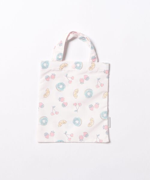 combimini（コンビミニ）の「はっ水収納ポーチ付きレインポンチョ（サーカス・くじら・フルーツ）（レインコート/ポンチョ・キッズ・ライトベージュ/ライトグレー/ライトピンク・80-95cm）」の15枚目の写真